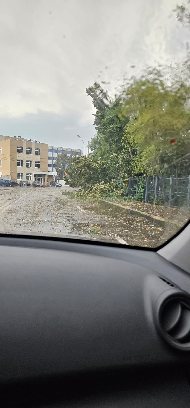 GALERIE FOTO. O furtună de 10 minute provoacă pagube însemnate