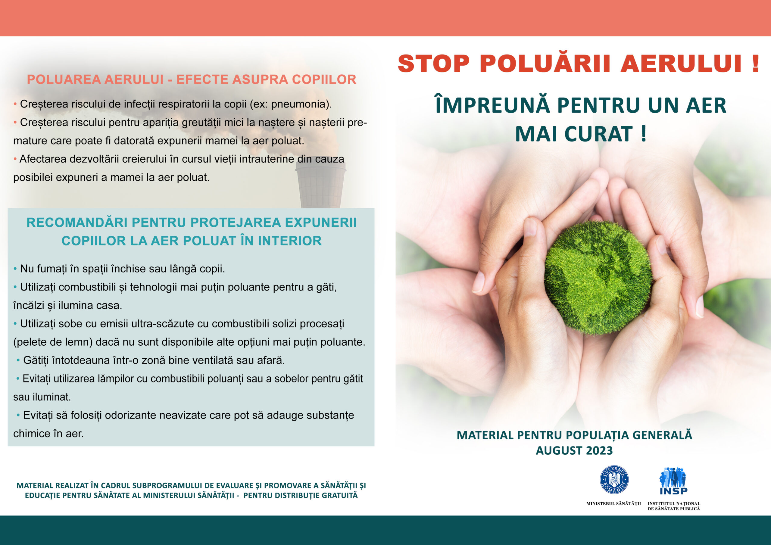 Campania „Împreună pentru un aer mai curat!”