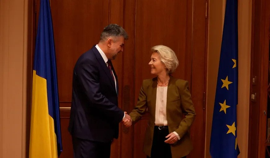 Marcel Ciolacu, după întâlnirea cu Ursula von der Leyen: „Am subliniat evoluţiile privind implementarea PNRR şi am solicitat intensificarea eforturilor comune pentru aderarea la Schengen”