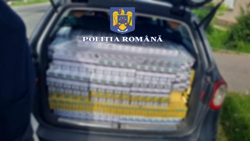 Conducător auto depistat în trafic cu 150.000 fire de țigarete de contrabandă