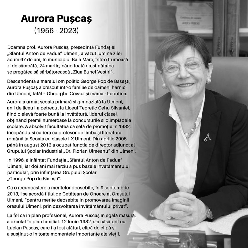 Cunoscută profesoară din Satu Mare, trecută la cele veșnice