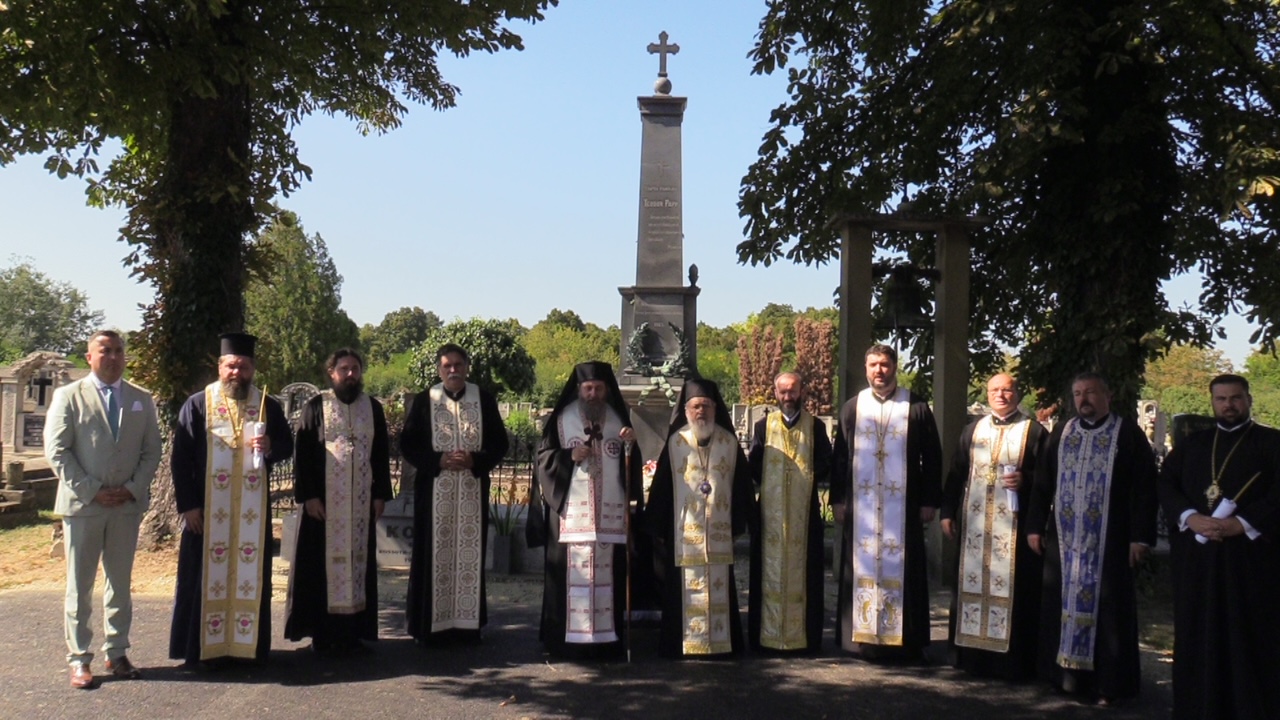 Resfinţirea monumentului marelui mecena român Teodor Papp la Gyula, Ungaria