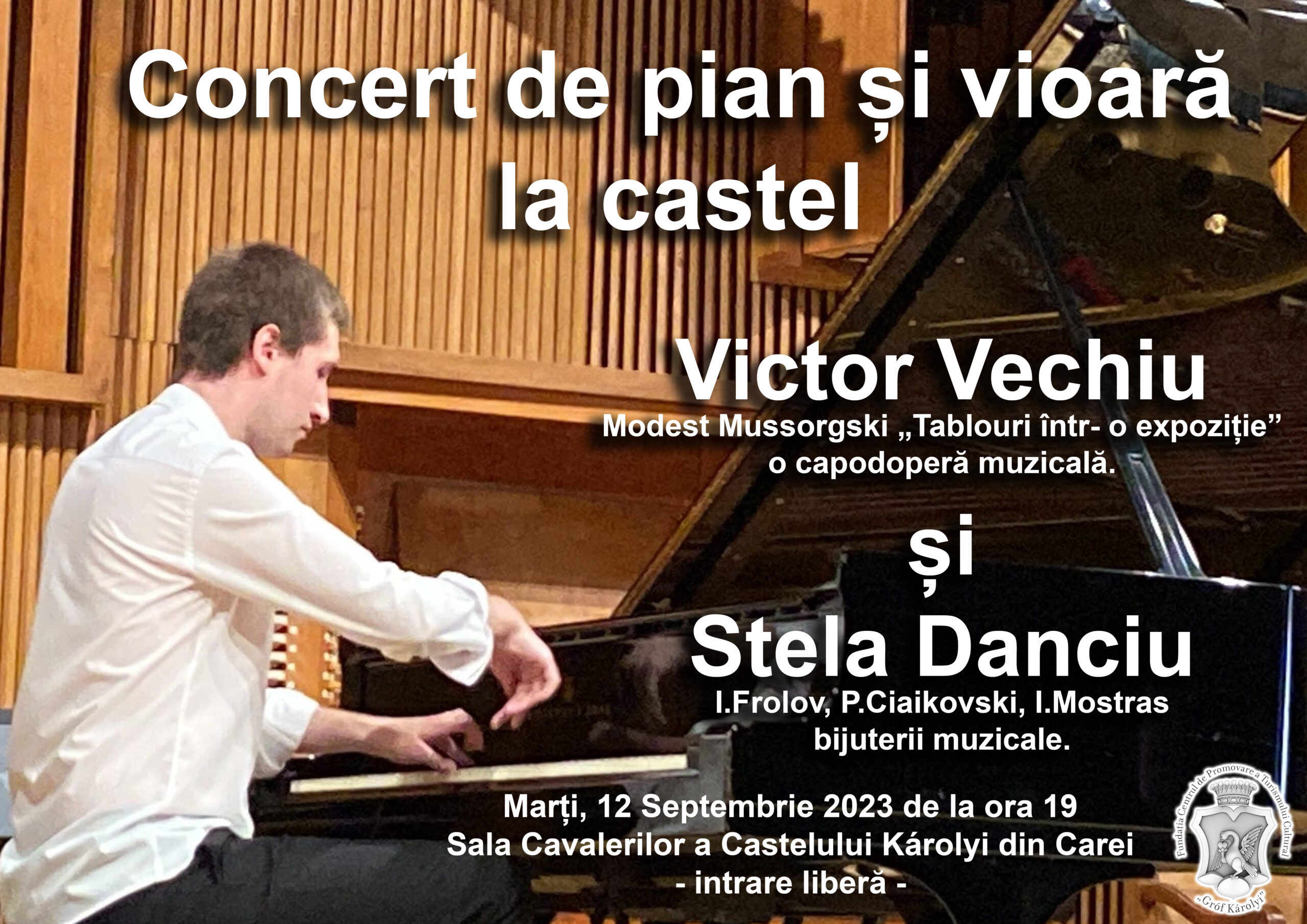 Concert impresionant de pian și vioară susținut de Stela Danciu și Victor Vechiu
