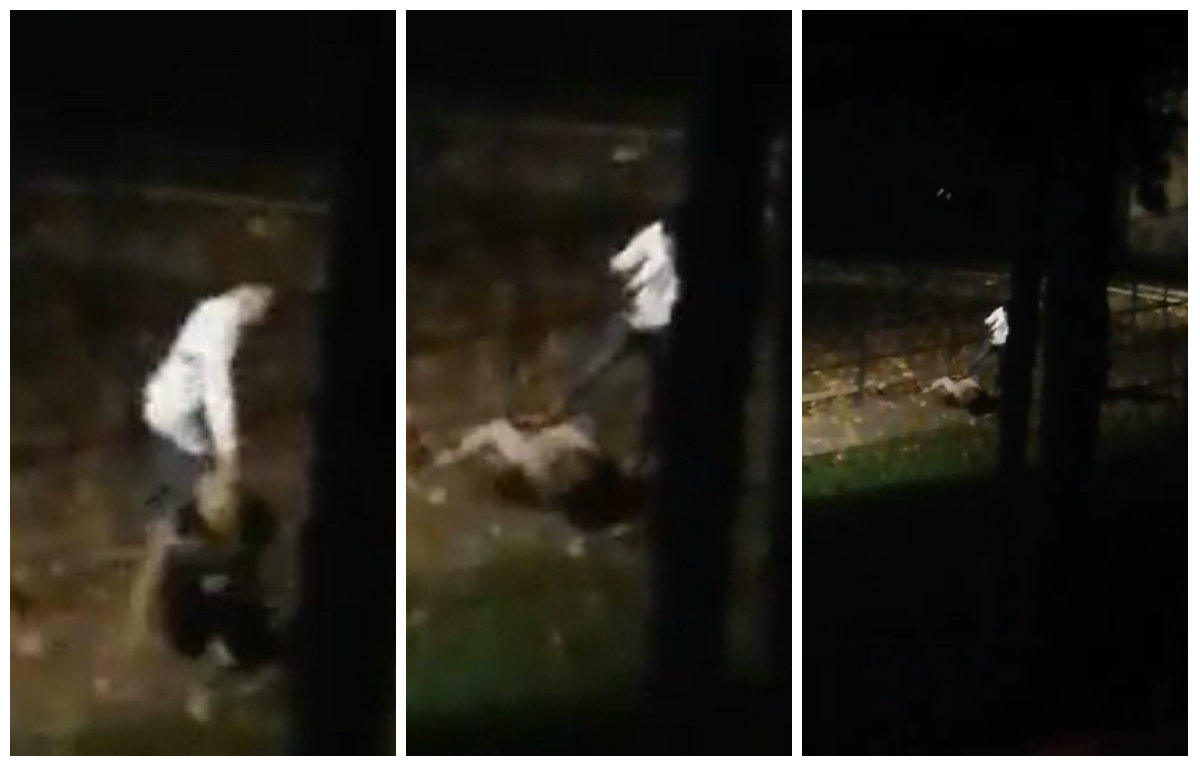 Sătmăreancă, bătută cu bestialitate în stradă de propriul soț. Amenințată cu cuțitul