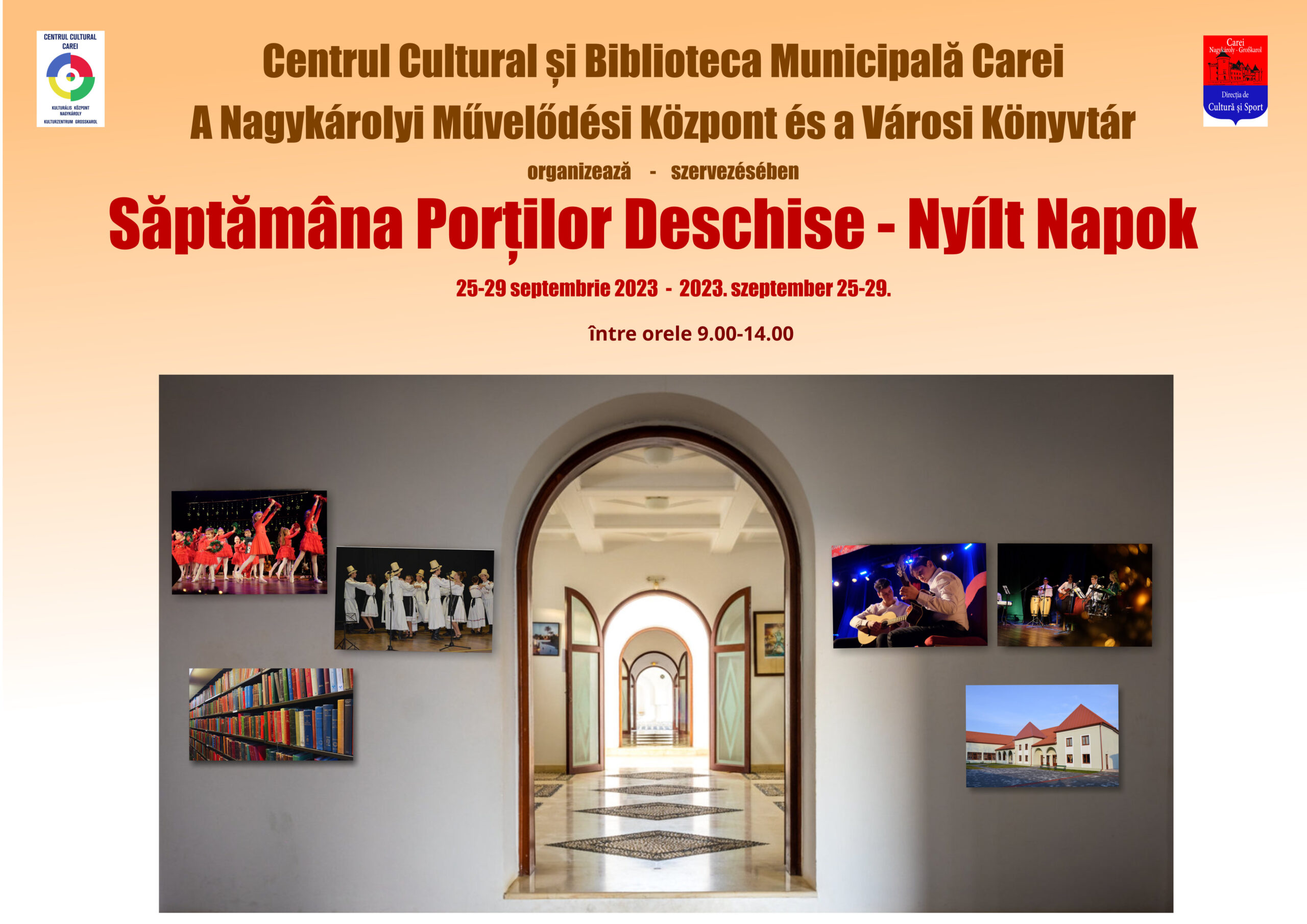 Săptămâna Porților Deschise la Centrul Cultural și Biblioteca Municipală Carei
