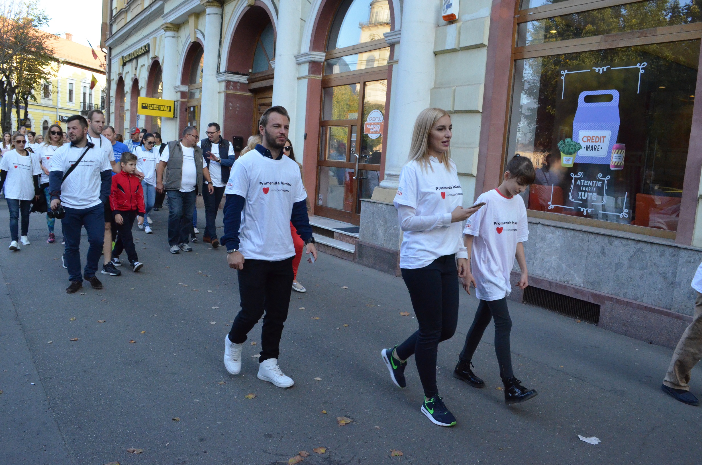 Promenada inimilor, la Satu Mare