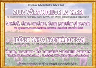 Ziua Internațională a Vârstnicilor, va fi  sărbătorită la Carei