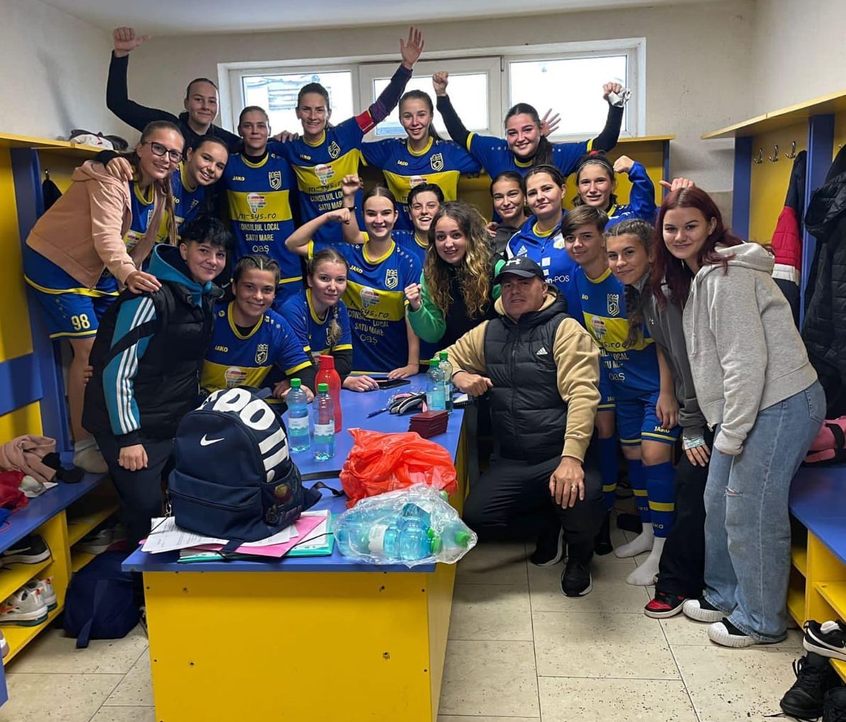 Prima victorie într-un meci oficial pentru fetele de la echipa de fotbal  
