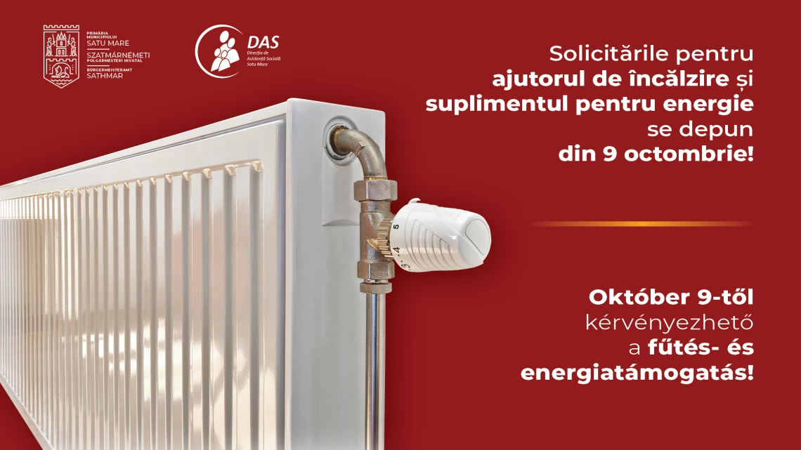 Sătmărenii pot solicita ajutorul de încălzire a locuinței