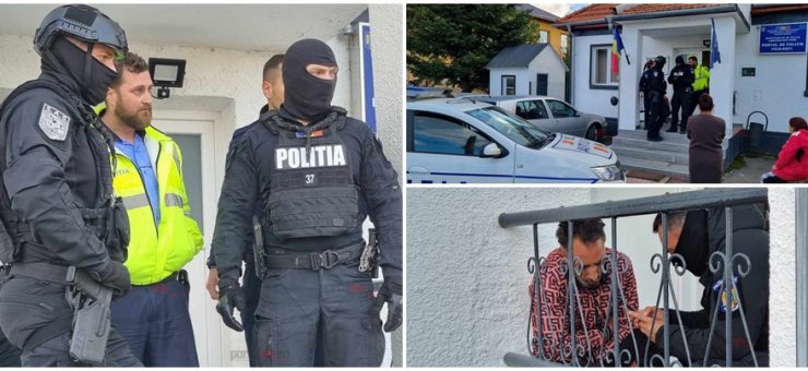 FOTO. Scandal monstru în județ. Polițiști bruscați. Au intervenit mascații