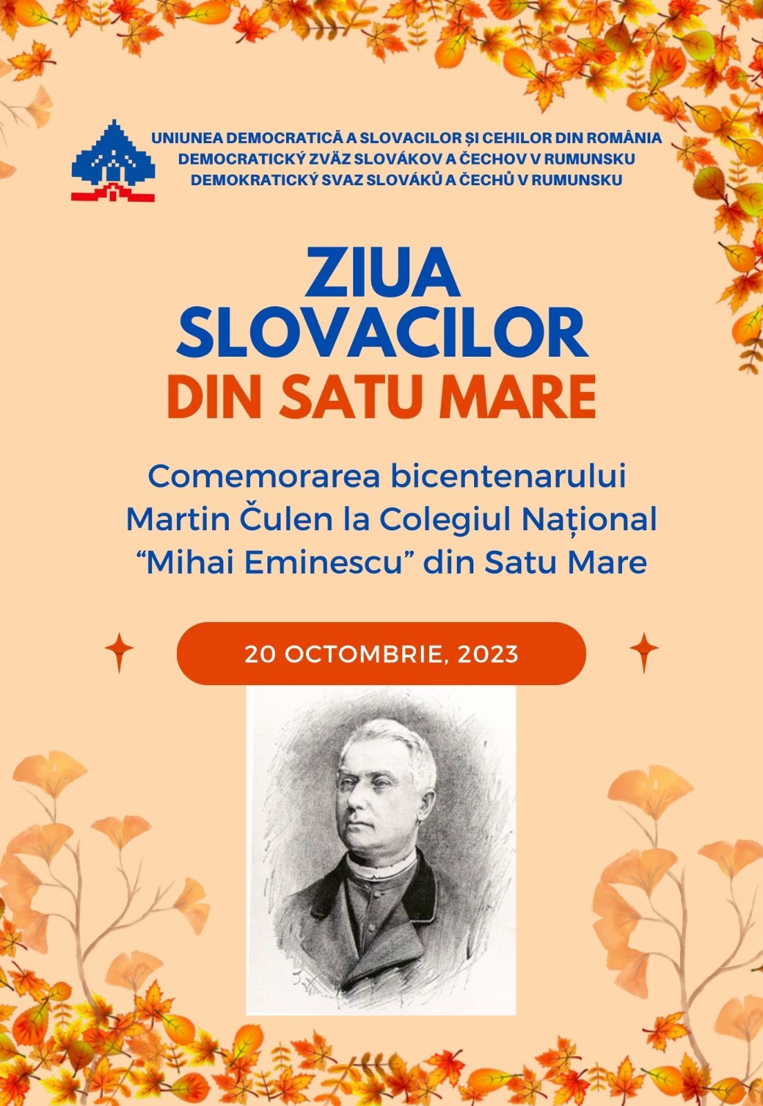 Revelații istorice: Sărbătorind 200 de Ani de la nașterea lui Martin Čulen în Ziua Slovacilor din Satu Mare"