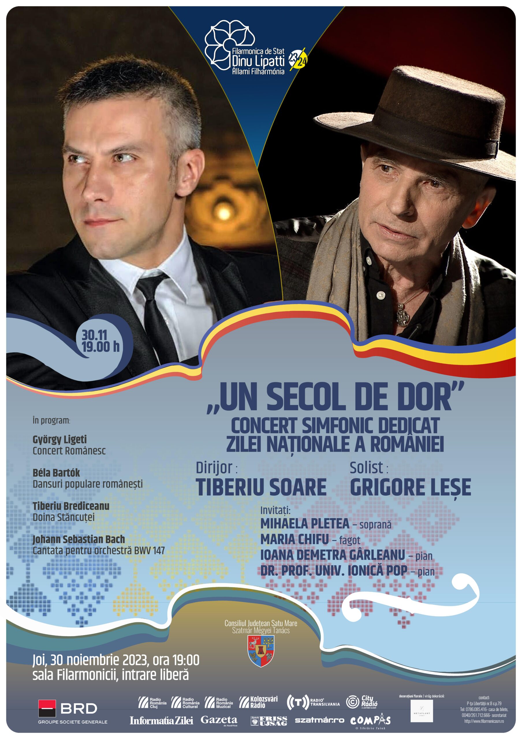 „UN SECOL DE DOR”. Concert simfonic dedicat Zilei Naționale a României
