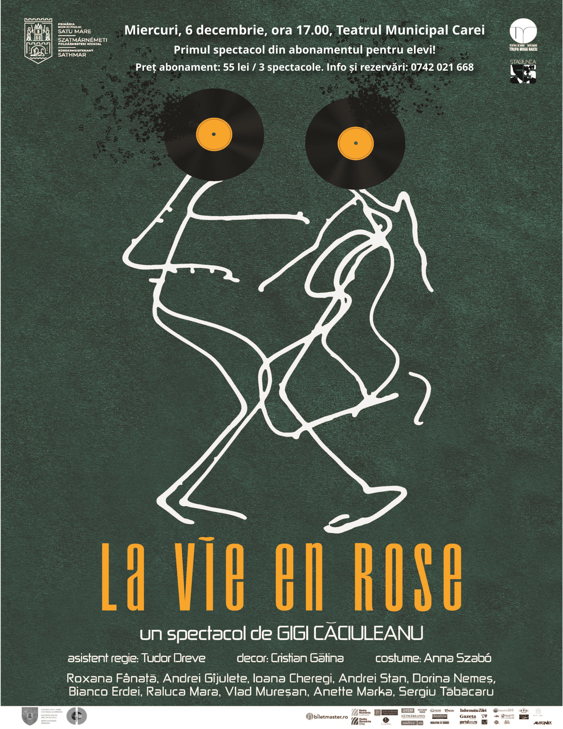 La vie en rose, teatru - dans,  la Carei