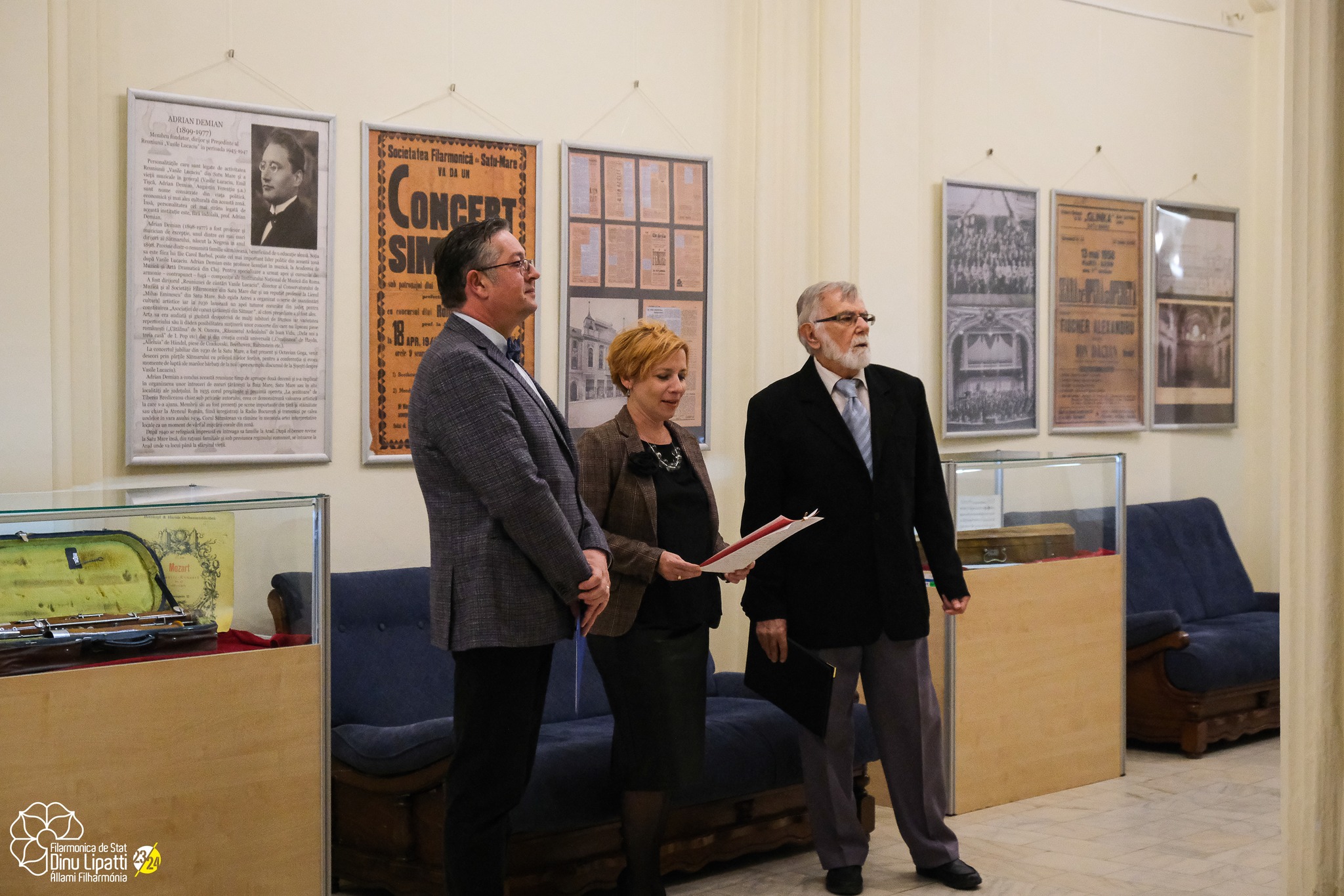 FOTOGALERIE. Vernisajul expoziției „Un secol de viață muzicală sătmăreană”