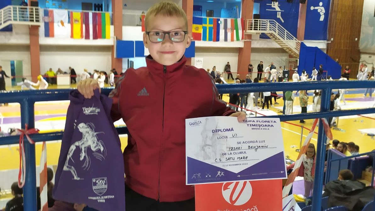 Clasare bună pentru tânărul floretist Izsáki Benjámin