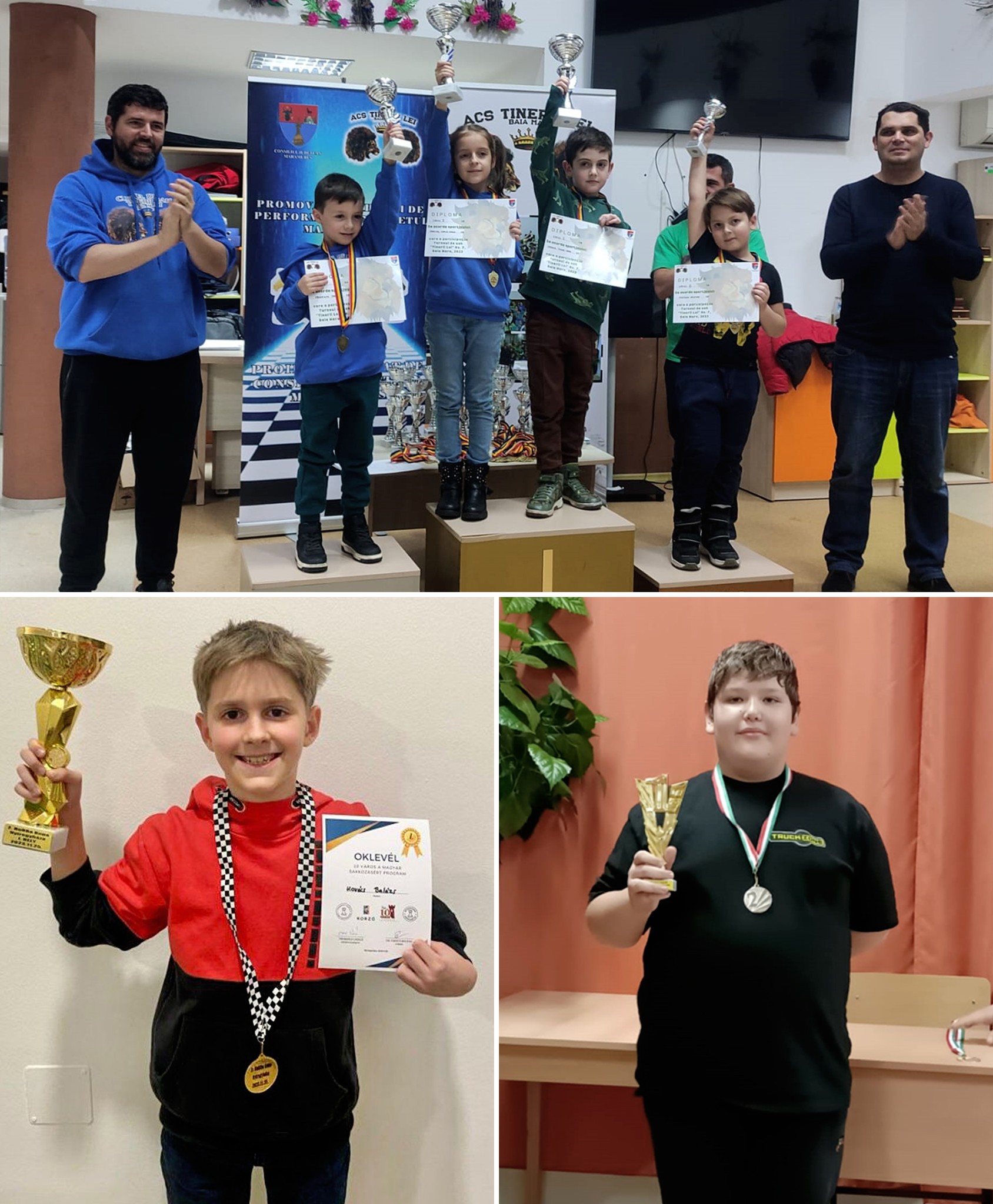 Șahiștii de la CSM Olimpia medaliați la turnee puternice