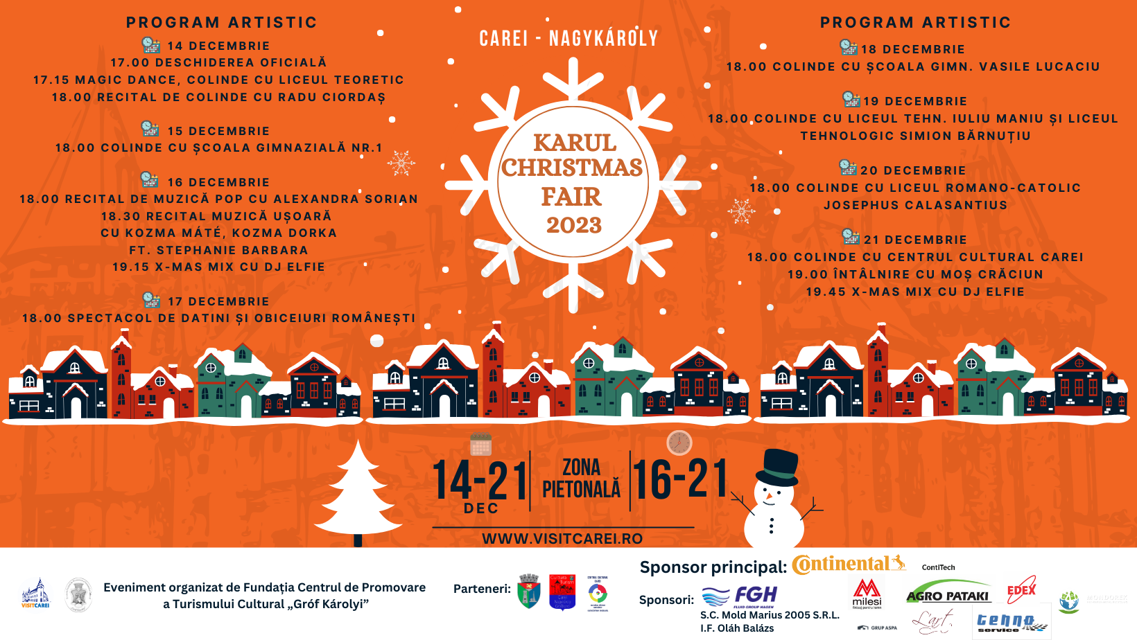 Programul Târgului de Crăciun „Karul Christmas Fair” 2023