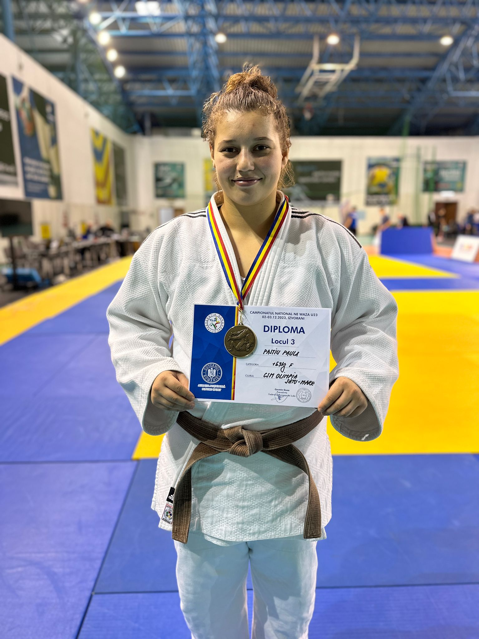 JUDO. Paula Paștiu, medaliată cu bronz la Naționalele de luptă la sol ( ne-waza) U23