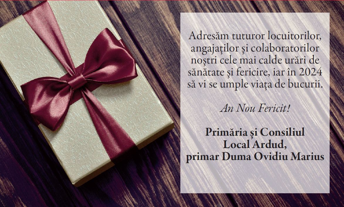 Felicitări An Nou 2024 - primării judeţul Satu Mare