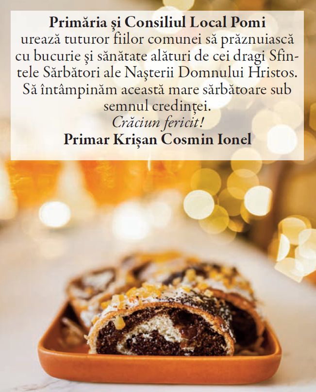 Felicitări de Crăciun 2023 - Primării judeţ