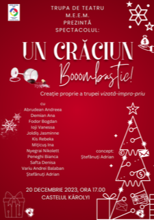 Spectacolul „Un Crăciun Bombastic!” prezentat de trupa de teatru M.E.E.M.