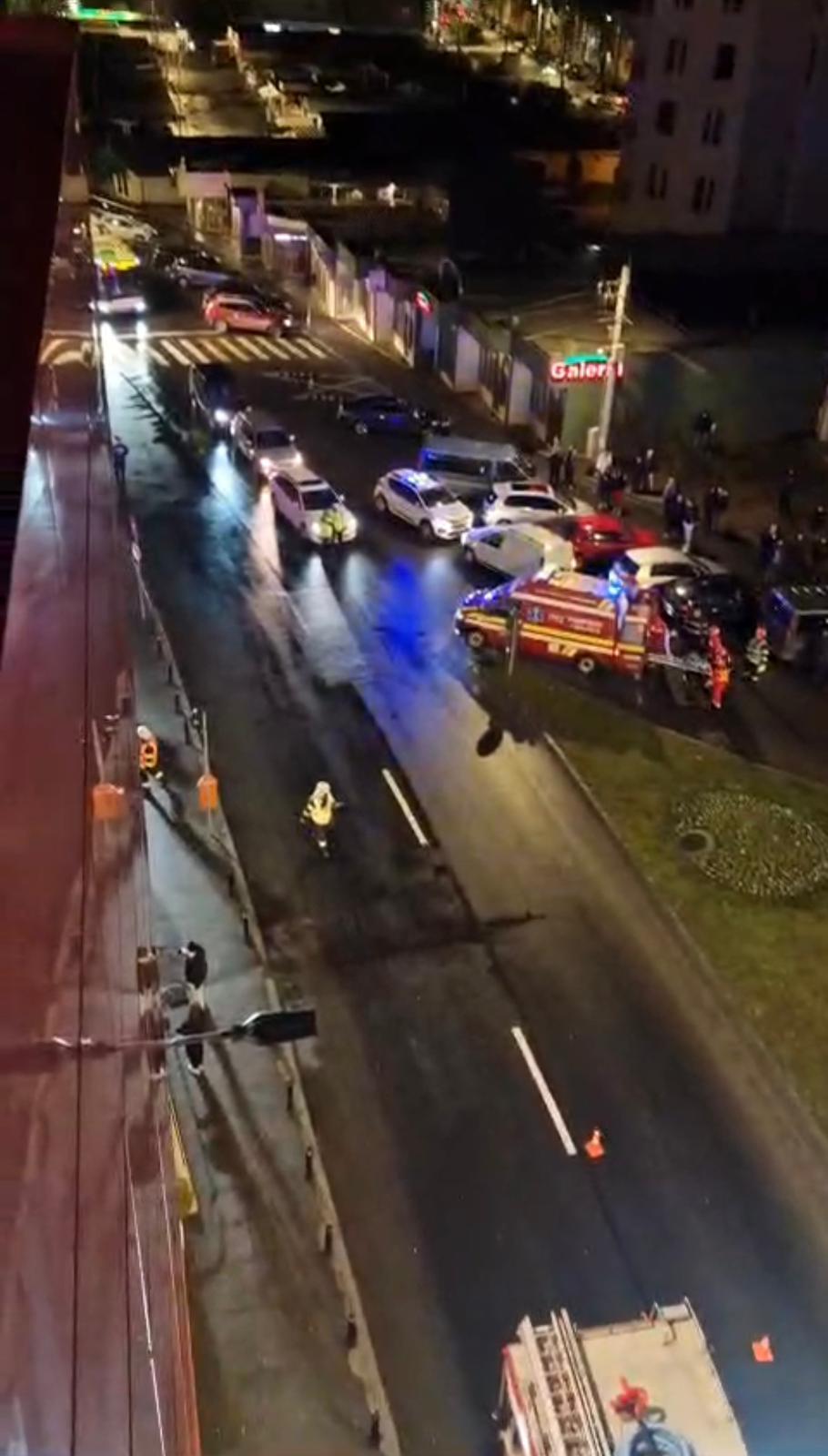 Detașamentul de Pompieri implicat într-un exercițiu la un centru comercial din Satu Mare