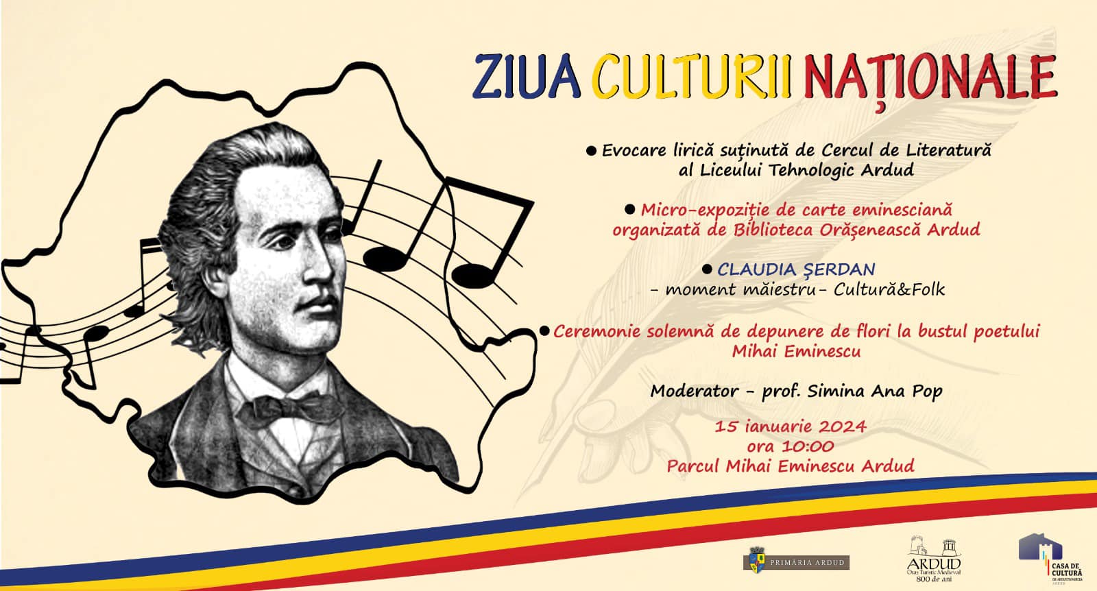 Mihai Eminescu este omagiat la Ardud