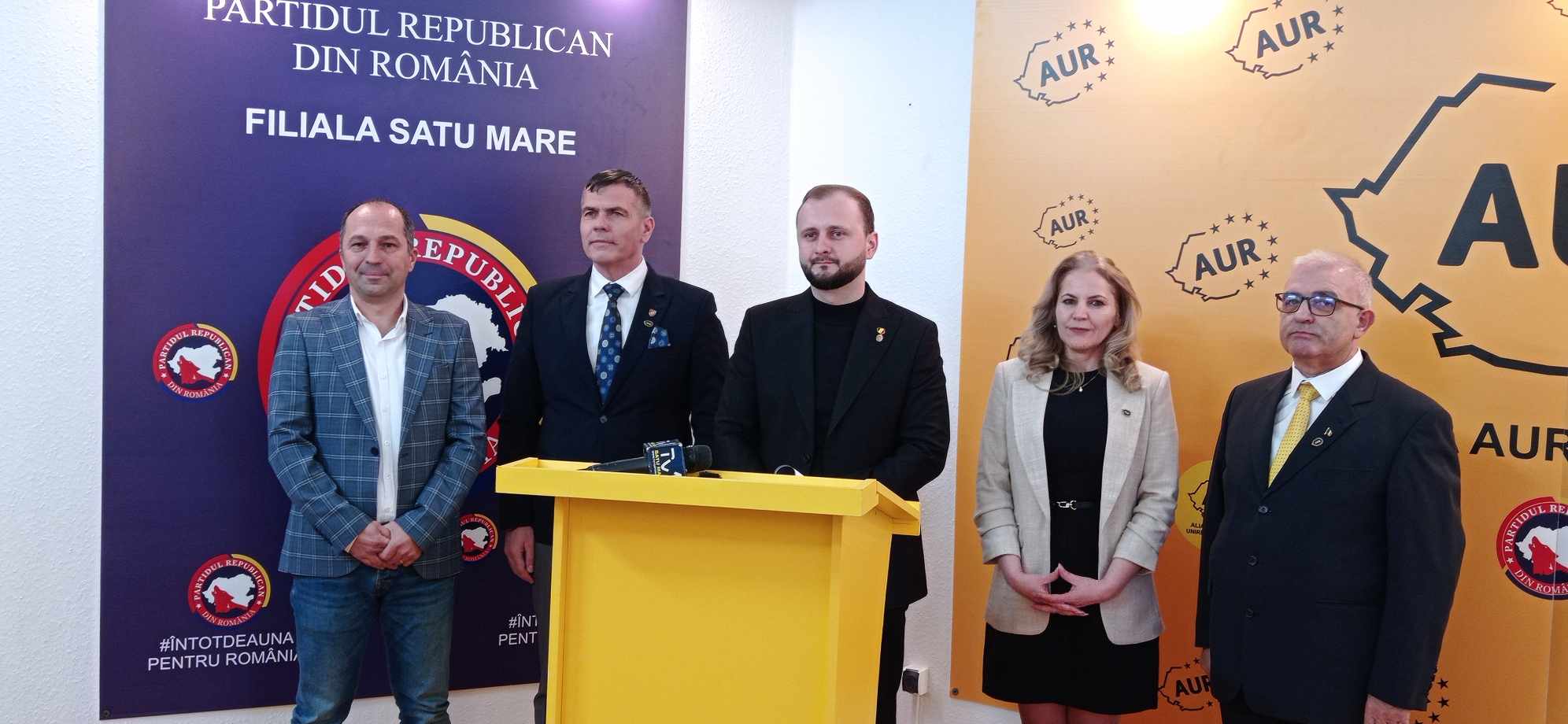 ALIANȚĂ AUR ȘI Partidul Republican, pe liste comune la alegeri, în Satu Mare
