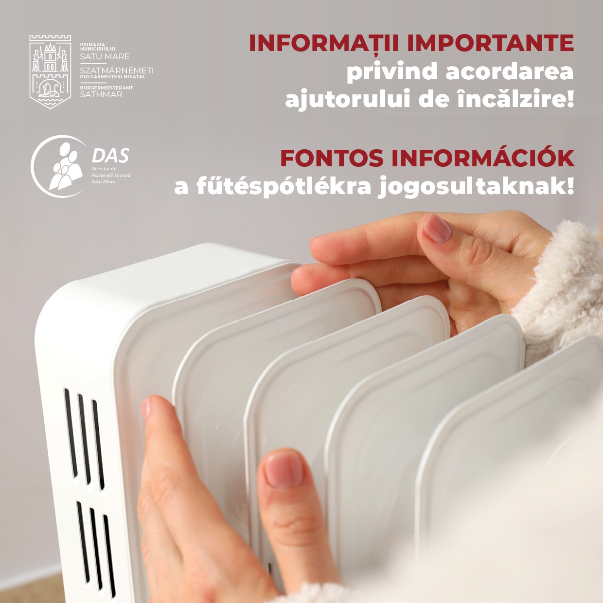Sătmărenii pot solicita ajutor la încălzirea locuinței până pe 20 ianuarie