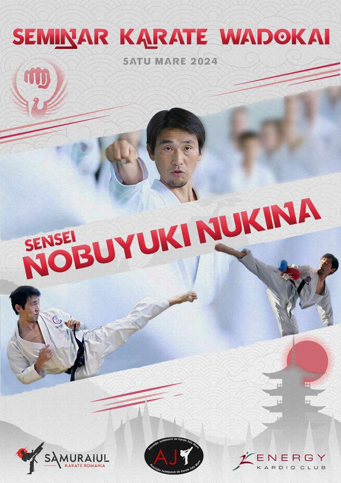 Sensei Nobuyuki Nukina, invitat să conducă un stagiu  de pregătire la Satu Mare