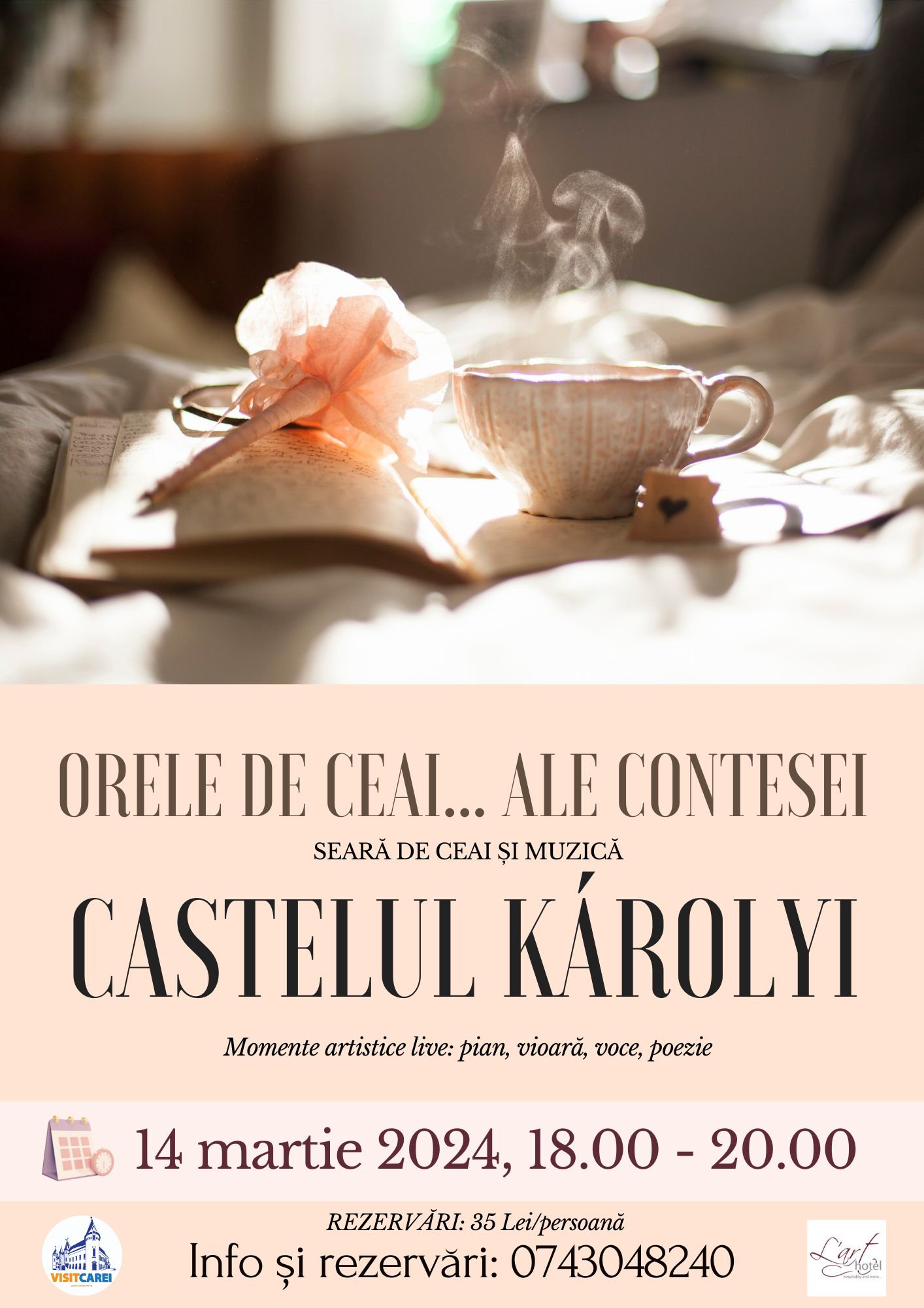 Orele de ceai... ale contesei, la Carei