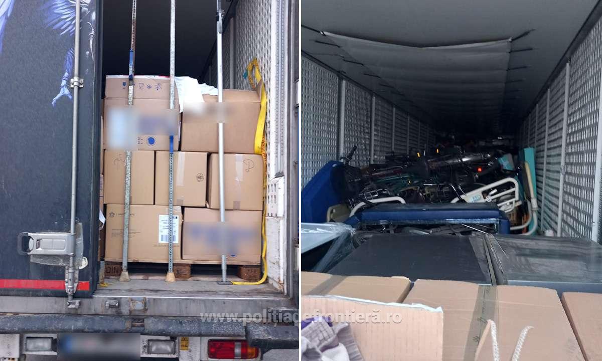 Aproximativ 6 tone de deșeuri, oprite la intrarea în țară