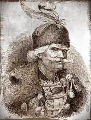 Baba Novac, vestitul haiduc sârb din armata lui Mihai Viteazul, ars pe rug în piața Clujului de către magnații unguri. O localitate  din județ îi poartă numele