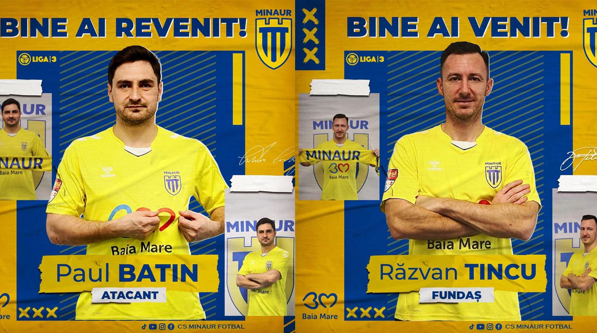 Paul Batin l-a dus pe Răzvan Tincu la Minaur Baia Mare