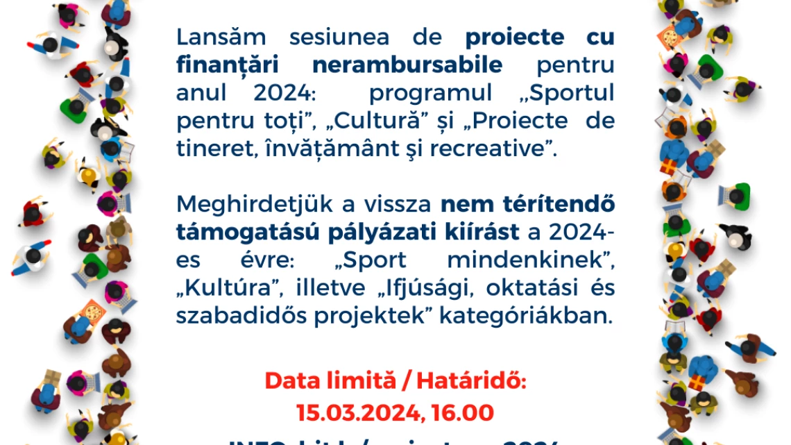 Concurs de proiecte cu finanțări nerambursabile: Împreună dăm culoare orașului