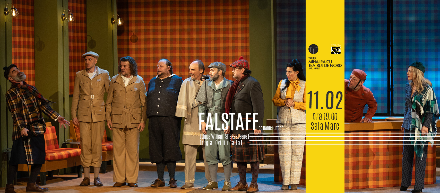 Falstaff vă invită la teatru pe 11 și pe 15 februarie