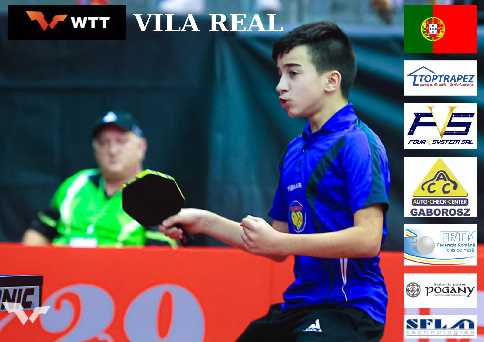 Tenis de masă. Evoluție bună pentru Albert Czigler la WTT YOUTH CONTENDER din Portugalia