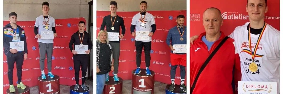 Careianul Vlad Turcu, campion la U23 și  vicecampion la seniori, la aruncarea suliței