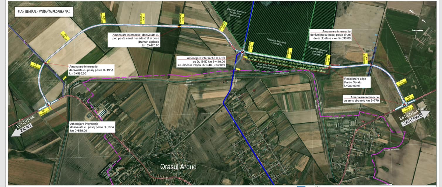 A fost stabilită varianta finală pentru Centura de Ocolire a orașului Ardud