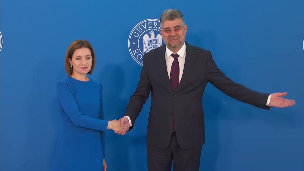 Întrevederea dintre premierul României Marcel Ciolacu și președintele Republicii Moldova, Maia Sandu