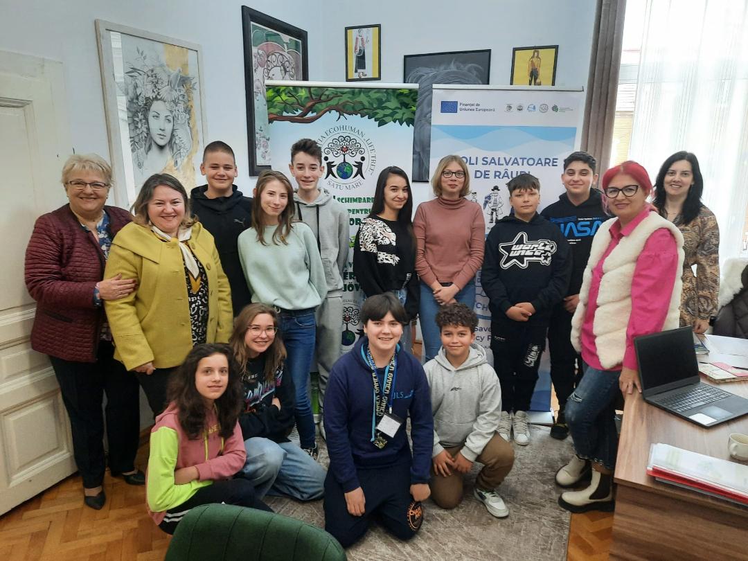 ERASMUS + 2023. Şcoli sătmărene salvatoare de râuri
