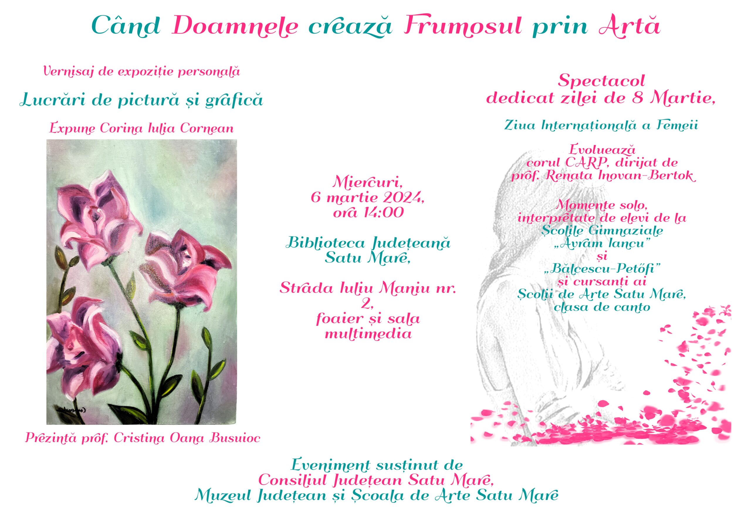 Eveniment dedicat zilei de 8 Martie, la Biblioteca Județeană Satu Mare