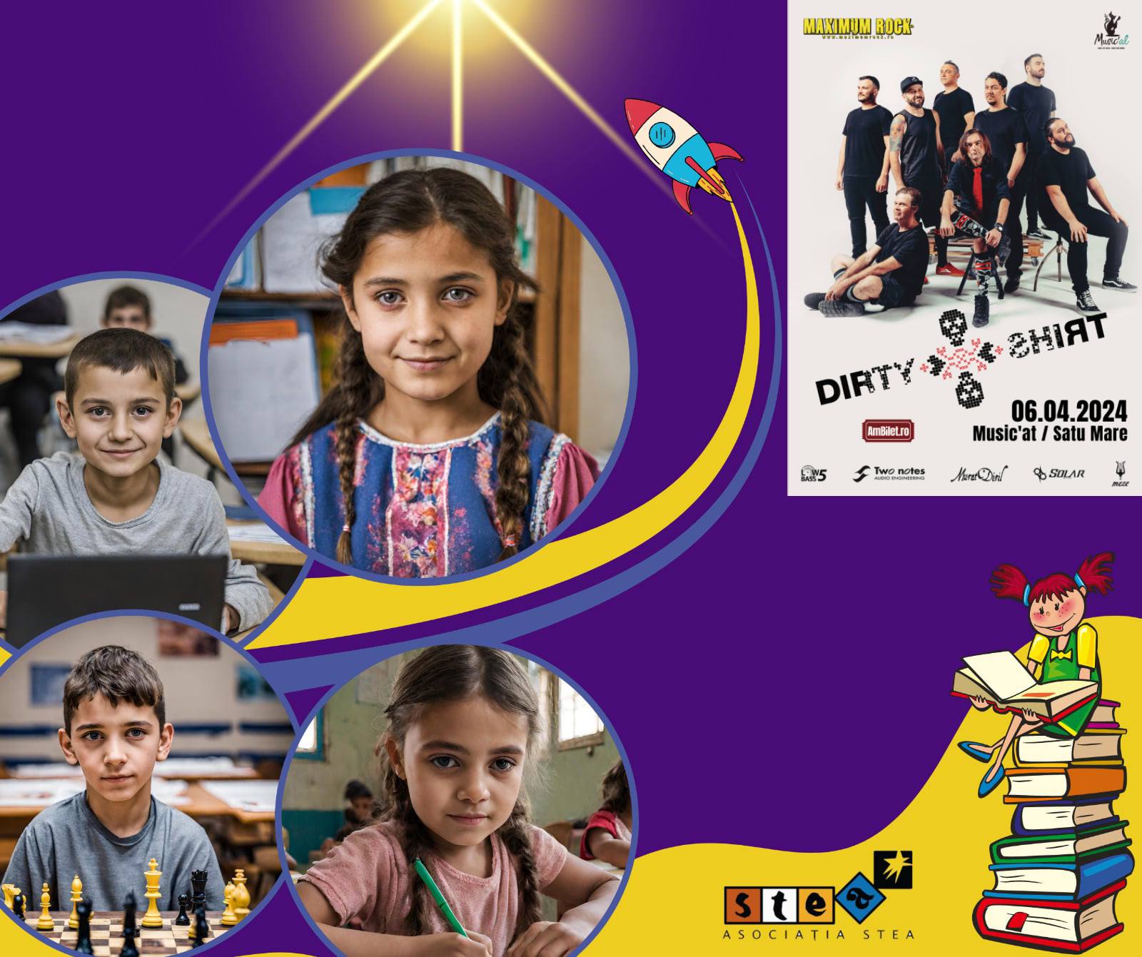 Trupa Dirty Shirt se alătură Asociației Stea pentru un concert caritabil în Satu Mare