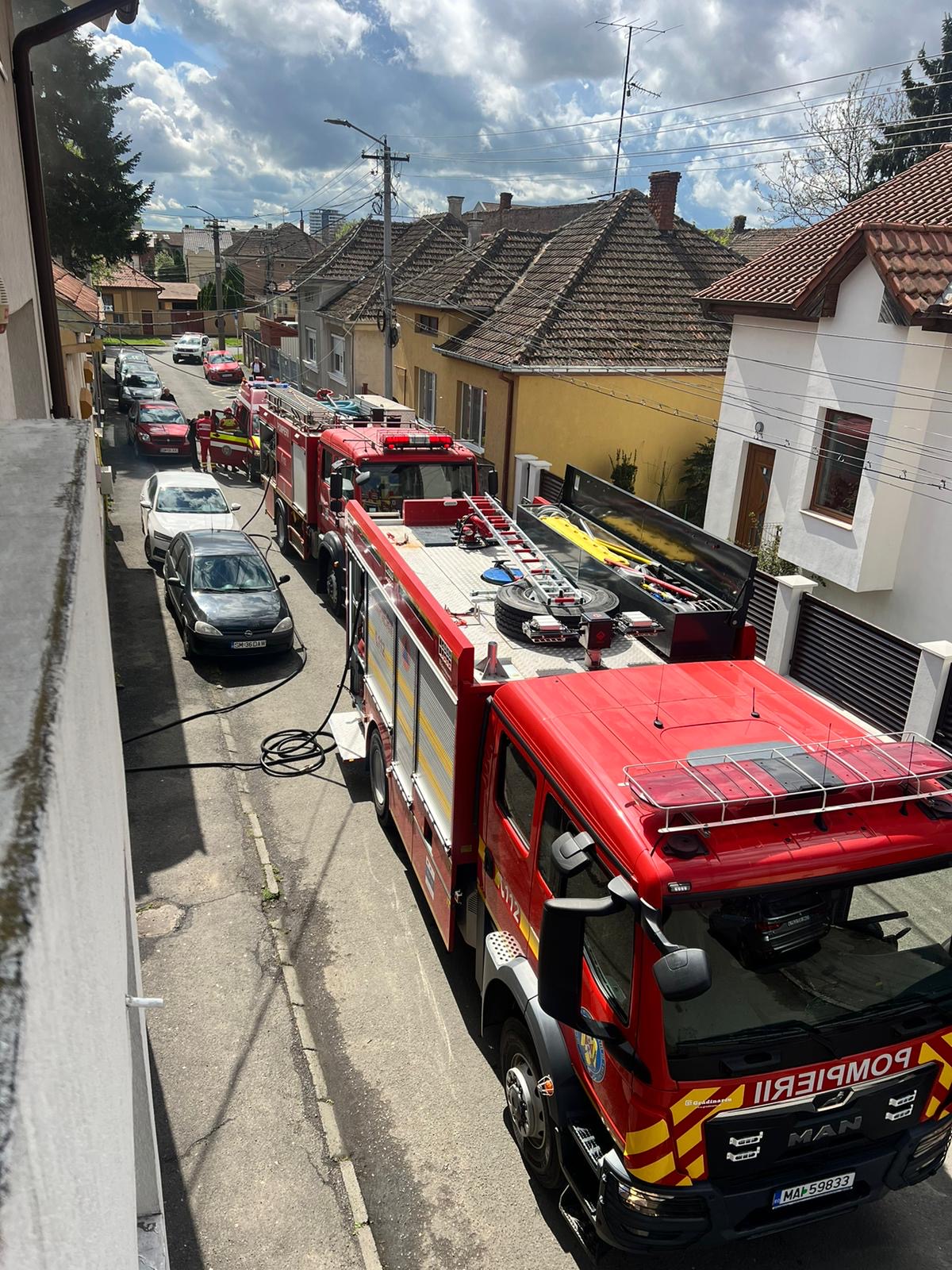 Incendiu la o casă de locuit din municipiu