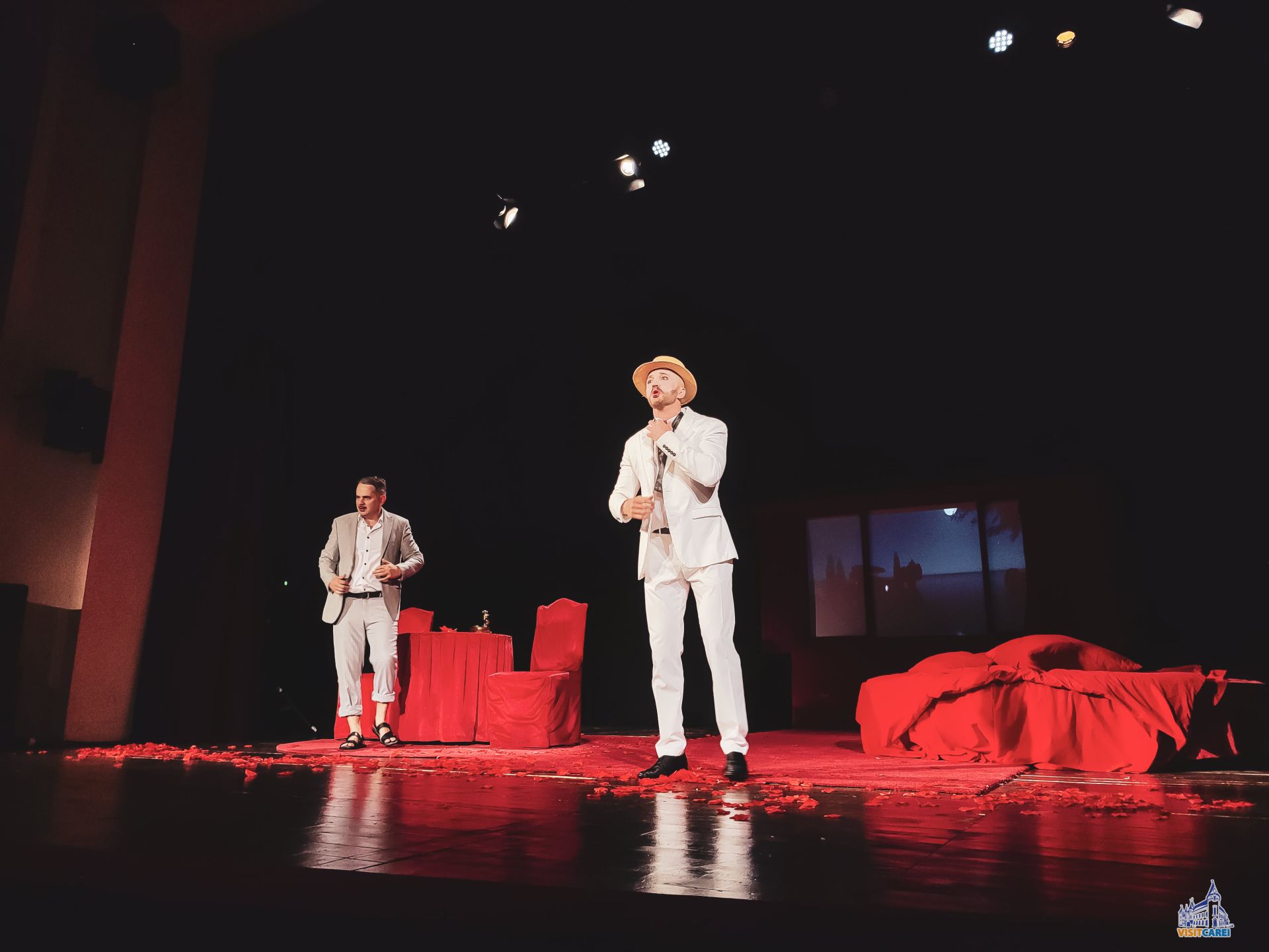 Spectacolul "Jocuri în castel" a avut loc vineri la Teatrul Municipal Carei