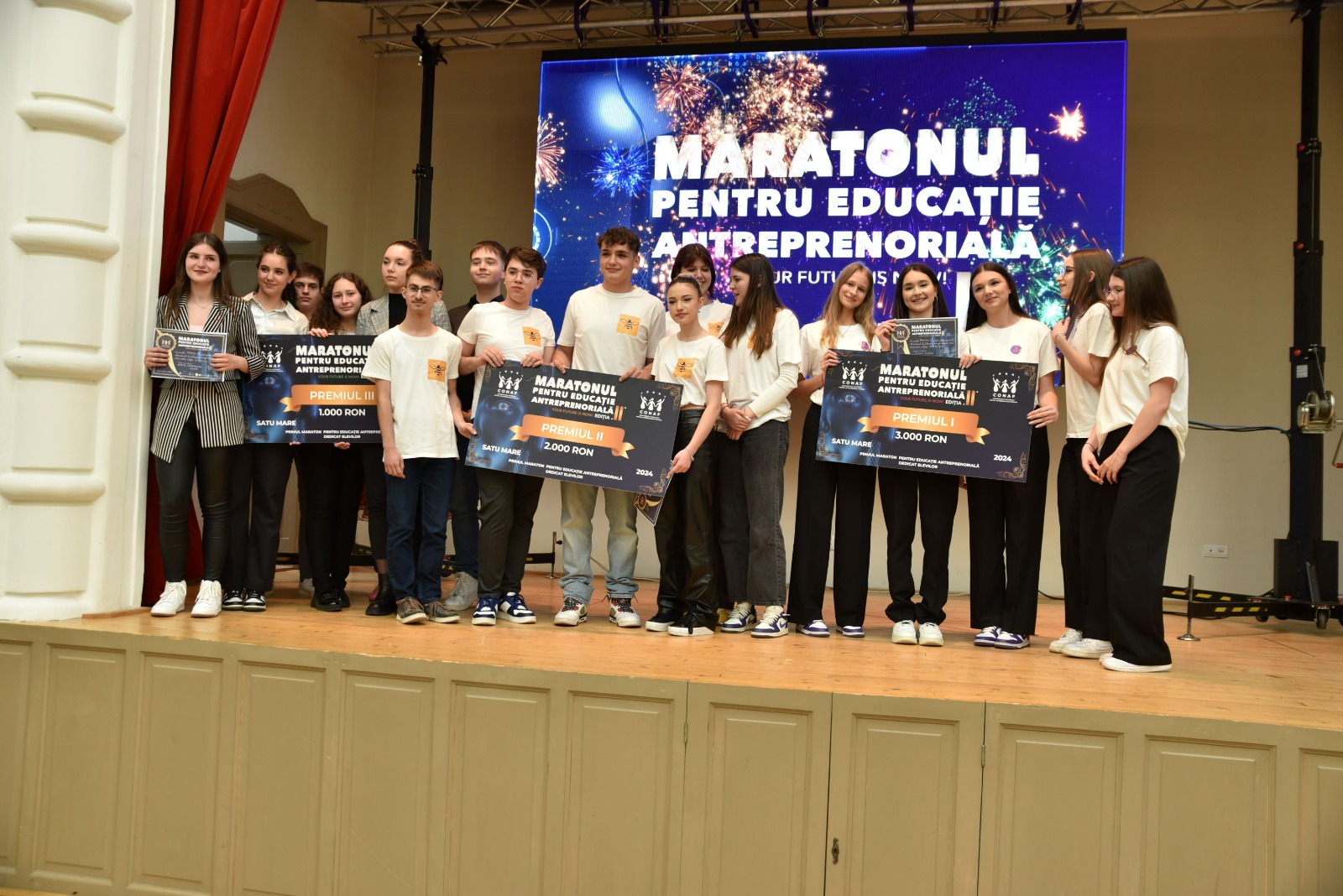 Marele premiu al etapei județene Satu Mare ”Maratonul pentru Educație Antreprenorială” a fost adjudecat de echipa Colegiul Național "Mihai Eminescu"