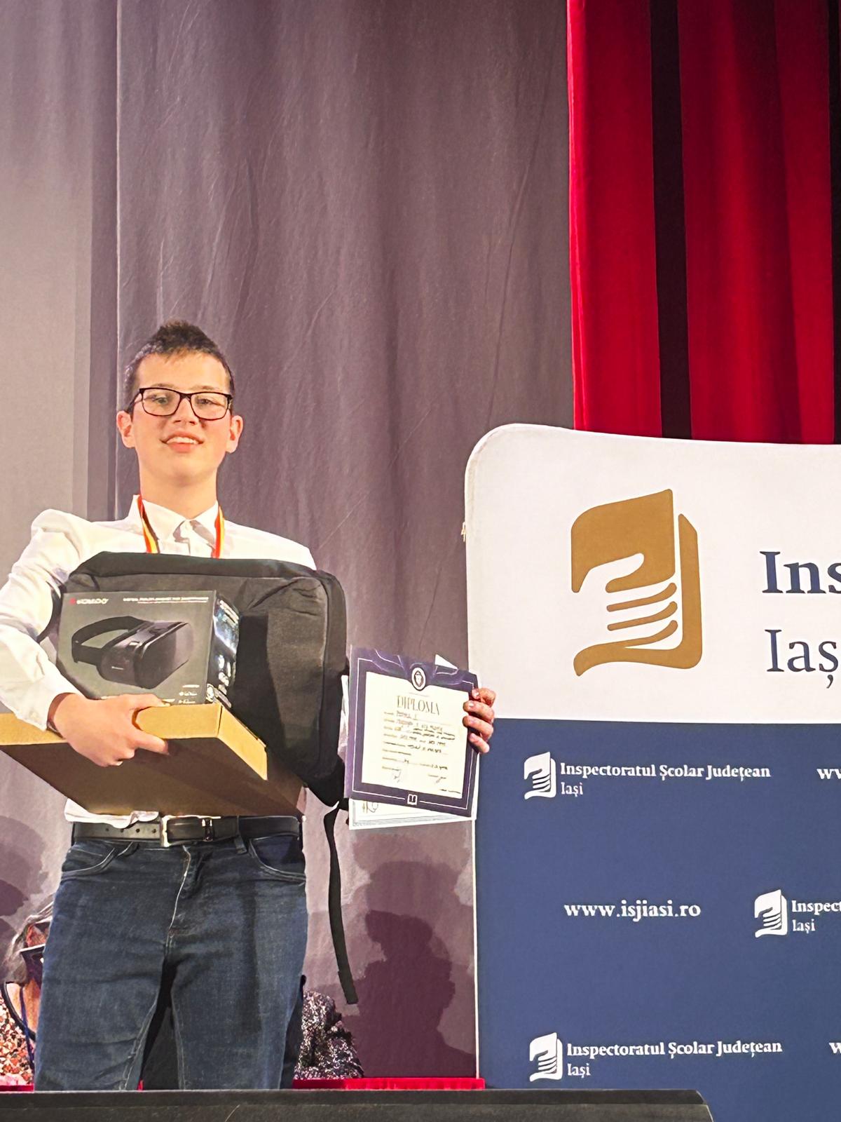 Luca Valentin Mureșan, elev la Colegiul Național Mihai Eminescu din Satu Mare, obține Premiul I cu punctaj maxim și medalia de AUR la Olimpiada Națională de Informatică