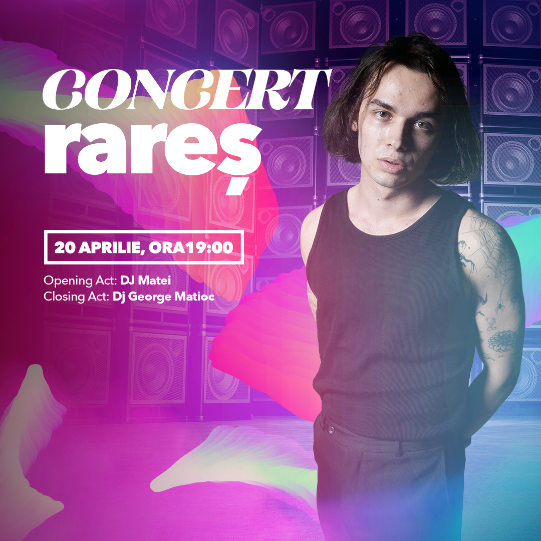 Start distracției de weekend, cu un concert live Rareș Mariș