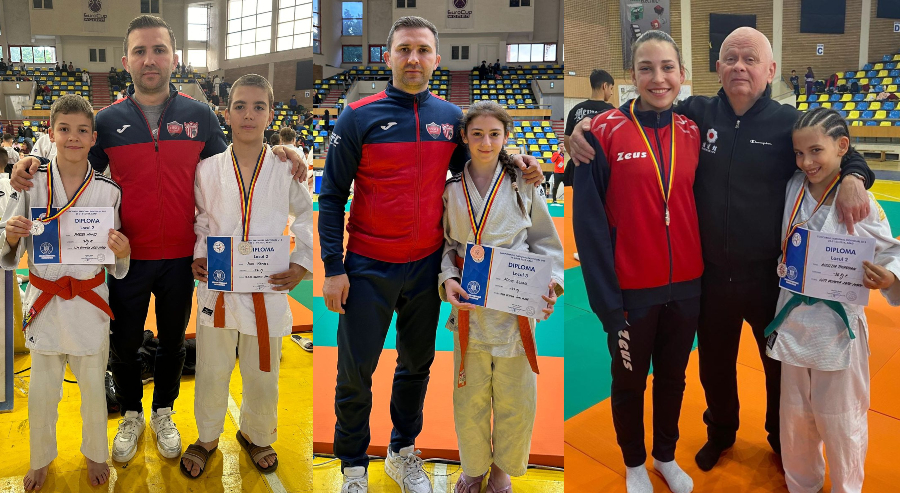 CSM Olimpia are patru  vicecampioni naționali la judo