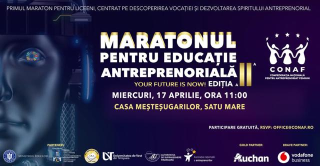 ”Maratonul pentru Educație Antreprenorială”, la Satu Mare